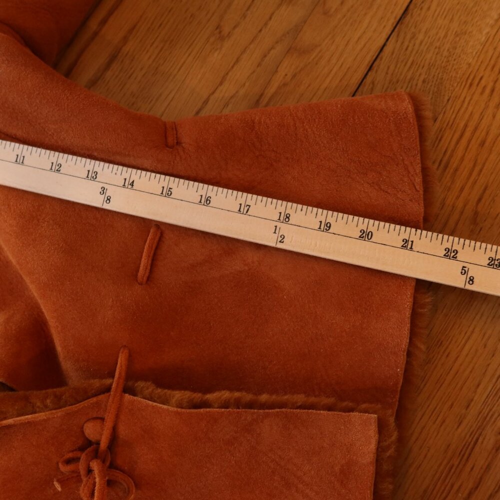 Wilsons vintage Leather Brown shearling fur lined Jacket - Picture 9 of 15